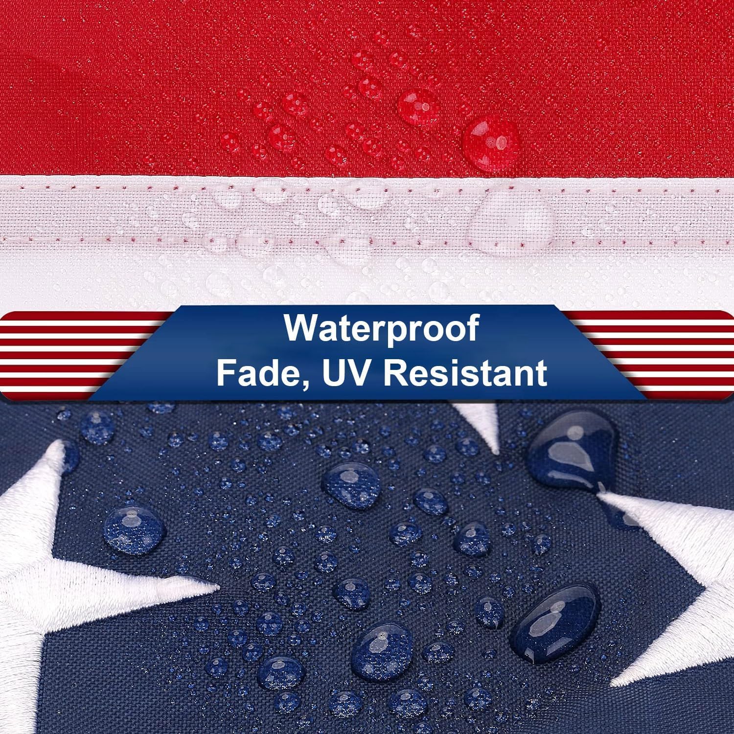 American Flag 5x8 feet Premium Large US Flag 5x8 ft. 250D Oxford Nylon Embroidered Stars and Sewn Stripes - Display with Pride Proudly