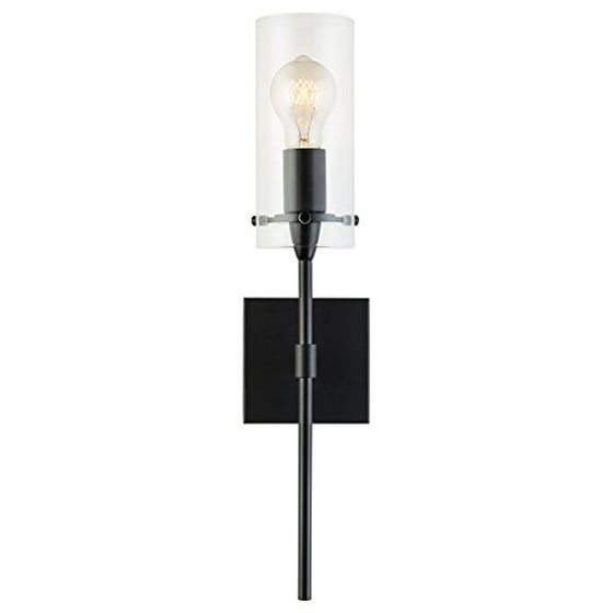 Effimero One Light Wall Vanity Corridor Sconce Lamp Black With Departments