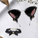 thumbnail image 5 of Aro para la cabeza con de gato, soporte para el pelo, banda para el pelo, accesorio, pajarita, campana, moda negro Hugo bandas de pelo de oreja de gato, 5 of 8