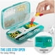 thumbnail image 3 of Organizador de pastillas Pastillero hermético Dispensador de pastillas grande Soporte para suplementos de viaje para el hogar Clasificador de vitaminas portátil Tamaño gigante 8 compartimentos Contenedor hermético de vitaminas Medicina diaria Sincero Electrónica, 3 of 5