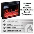 thumbnail image 3 of Sesslife Cable Management Television Stand, Fiberboard Modern Black, 57.80x15.50x24.80", 91.93 lbs, 3 of 10
