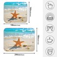 thumbnail image 2 of Ryvnso Starfish on Beach Dish Drying Mat for Kitchen Countertop 18x24 Large Dish Pad Drainer Rack Dish Sink Mats, 2 of 7