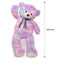 thumbnail image 2 of Oso de peluche Tezituor, 132 cm, arcoíris gigante, color morado, 2 of 7