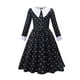 thumbnail image 5 of Addams-vestido de malla negra para niñas, fiesta de baile, cumpleaños, Carnaval, disfraces de Cosplay de Halloween, 3-10 años, 5 of 5