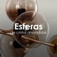 thumbnail image 4 of Lámpara colgante VINTAGE Ilios Innova Lámpara colgante barra de 6 luces DORADA esferas de cristal ahumadas, 4 of 7