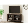 thumbnail image 2 of Signature Design by Ashley Casual Camiburg Corner TV Stand  Warm Brown, 2 of 9