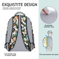 thumbnail image 5 of Tractor and Haybales White Pattern Backpack for School, Cute School Bag with Adjustable Shoulder Straps and Padded Back, 15.3"x11"x6.7", 5 of 5