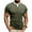 #164-Army Green, variant on YaoYar Mens Fashion Solid Color Short Sleeved Fake Two Piece Design Casual Tee Double-layer Round Neck Pullover Pocket Casual Top