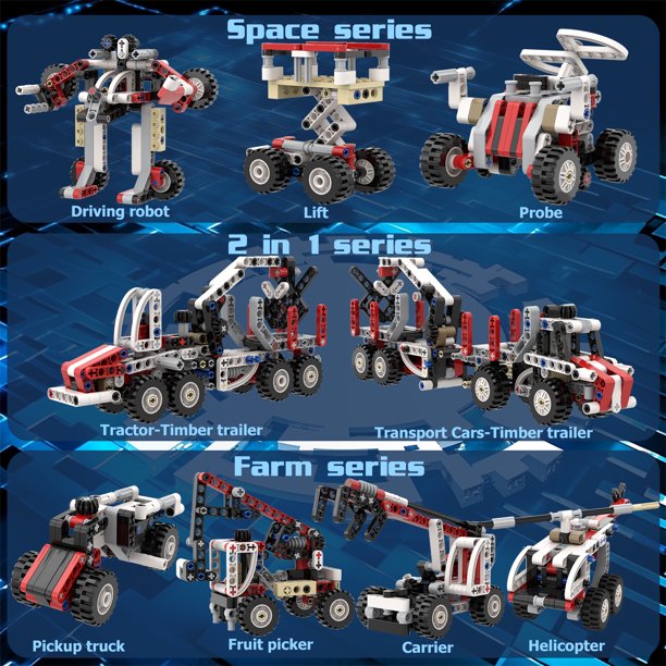 Habow 22-in-1 Building-Block technic-Cars-Set for Kids 8-12,Racing