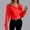 Red, variant on Goodtrade8 Lightweight Womens Shirts Tunic Long Sleeve Solid Color Casual Collared Women's Tops