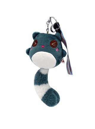 Exquisite Plush Key Pendant Fully Filled Raccoon Keychain Raccoon