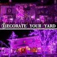 thumbnail image 3 of Morttic 50 LED Christmas Mini String Lights, 16 Ft Battery Operated Christmas Mini String Lights with 8 Lighting Modes, Indoor Outdoor Christmas Mini Fairy String Lights (2 Pack, Purple), 3 of 6