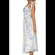thumbnail image 2 of Vestidos Elegantes para Mujer, Sin Mangas, con Cuello en V, Estampado, , Informal, Plisado, Corte A, Túnica de Verano, Maxivestido Lencero Azul M, 2 of 10