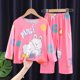 thumbnail image 1 of Conjunto de Pijamas para niños, ropa de dormir para el hogar con dibujos de unicornios, Frozen, Elsa, Mickey, novedad, 1 of 4