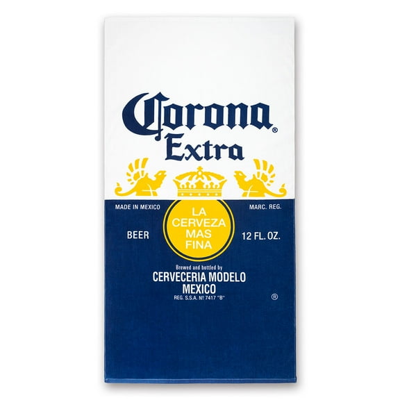 Corona Extra Logo Beer 30x60 inches Licensed Beach Towel