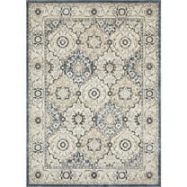 Loomaknoti Kehleigh Dravan 9' x 12' Beige Oriental Indoor Area Rug