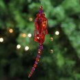 thumbnail image 2 of Red & Purple Beaded Fringe Finial Christmas Ornament, 2 of 2