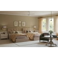 thumbnail image 6 of Carrick Collection One-Light Vintage Brass Summer Linen Shade Transitional Wall Light, 6 of 7
