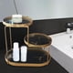 thumbnail image 3 of Estante de almacenamiento de 3 capas para baño, estante de almacenamiento para pinceles de maquillaje, producto para el cuidado de la piel negro Zulema Estante de almacenamiento de baño, 3 of 7
