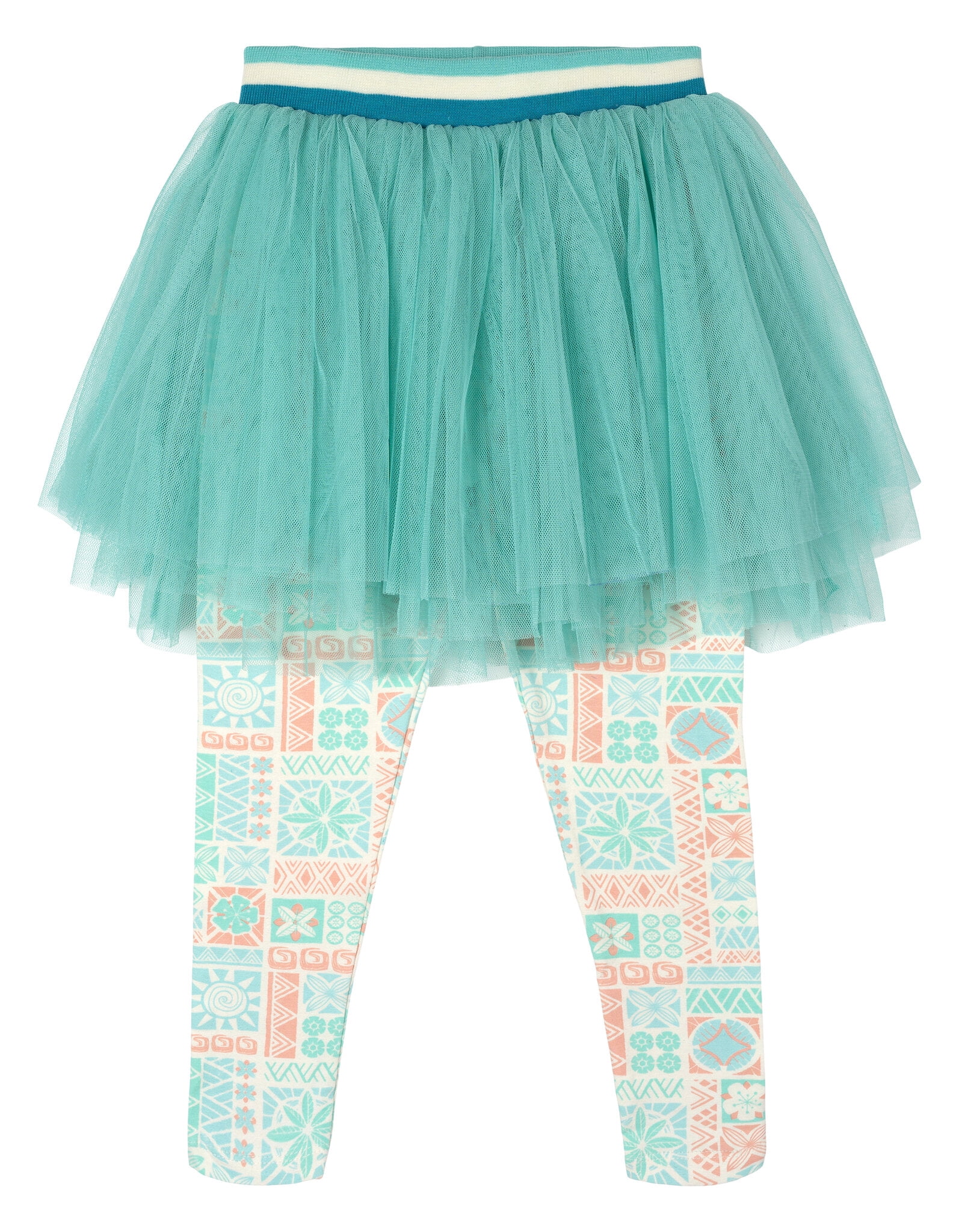 Disney Moana Toddler Girls' Glitter T-Shirt and Tutu Leggings Set Moana Coral Teal