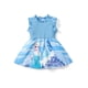 thumbnail image 1 of Vestido para Niña Pequeña Disney Frozen Elsa Azul Claro con Volantes 4-5 Años, 1 of 8