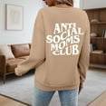 thumbnail image 5 of Women's Sweatshirts 2025 Anti Social Moms Club Sweatshirt Crewneck Drop Shoulder Pullover Tops Sweatshirt for Women, 5 of 7