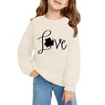 thumbnail image 2 of Mercatoo Kids St 𝐏atricks Day Sweatshirt Girls Boys Love Cloverss Shirts Toddler Crewneck Long Sleeve Pullover Tops Clothes, 2 of 5