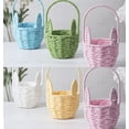 thumbnail image 6 of Twfbrm Easter Baskets for Kids, Small Rattan Woven Easter Bunny Basket with Handle, Portable Lightweight Easter Eggs Hunting Basket Rustic Farmhouse Decorative Flower Basket Spring Decor for Home, 6 of 9
