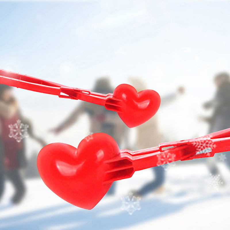 Details about   Heart Shaped Snowball Maker Clip Winter Sand Ball Mold Clamp Kids Outdoor Toys 