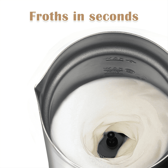 4in1 Milk Steamer Electric Frother Automatic Warm Cold Foamer for Coffee Hot Chocolate EU PLUG