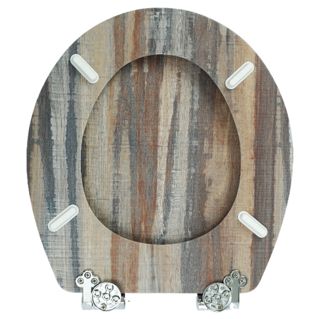 Nastarki Elongated Toilet Seat, Slow Close Wood Toilet Seats, Wooden Toilet Seats with Strong Alloy Hinges