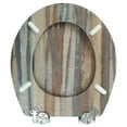 Nastarki Universal Elongated Toilet Seat, Easy Install, Slow Close Wood