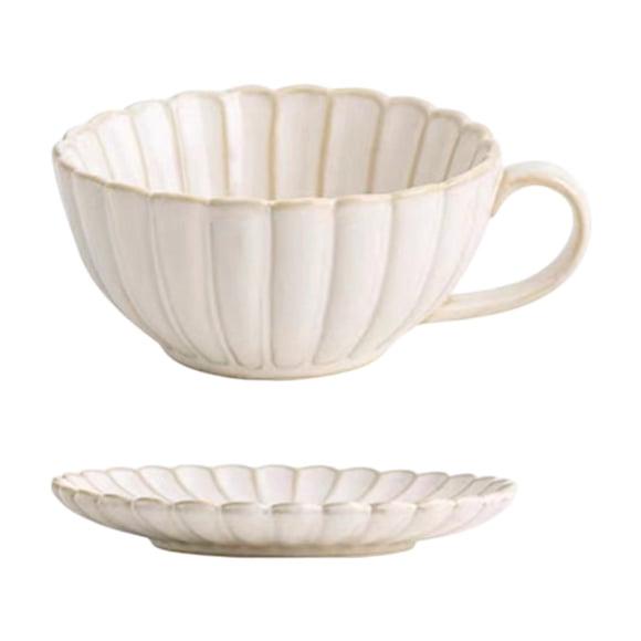 Taza de Café con Taza de Leche de Platillo Cafés Reutilizables de 220 Ml de Taza de Té Taza de Cerámica para Cenas Regalos de Cumpleaños de La Oficina
