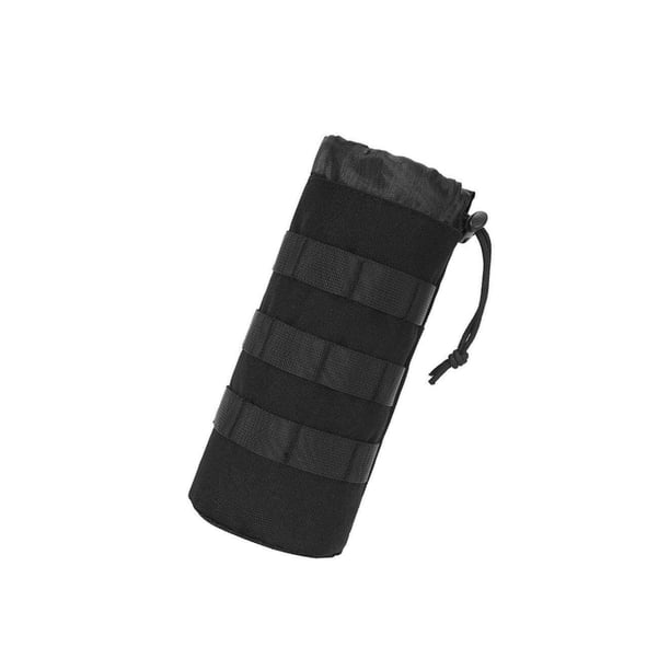 Large Tactical MOLLE Water Bottle Pouch With Shoulder Strap - Durable Nylon Carrier Bag For Hiking, Camping & Backpacks