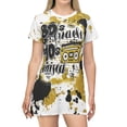thumbnail image 3 of 80's made 90's raised airbrush graffiti designs T-Shirt Dress (AOP), 3 of 4