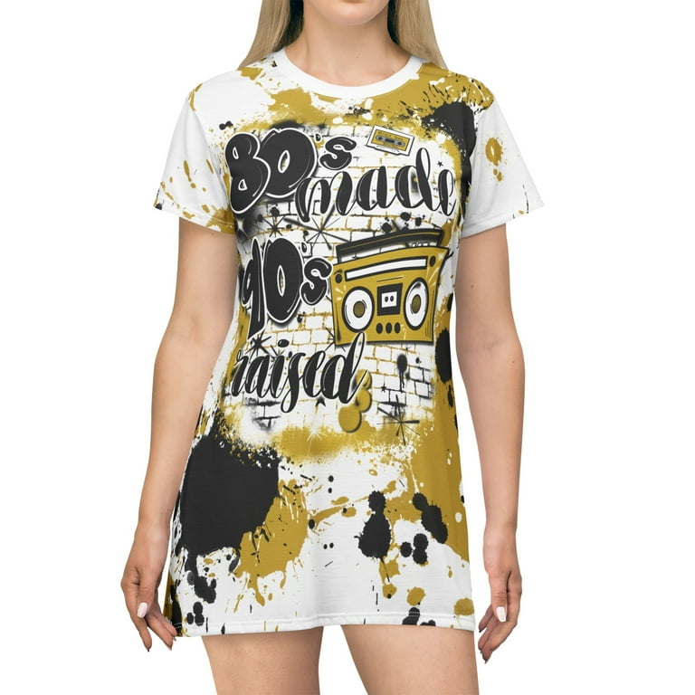 graffiti shirt dress Graffiti T-shirt dress | White | Women