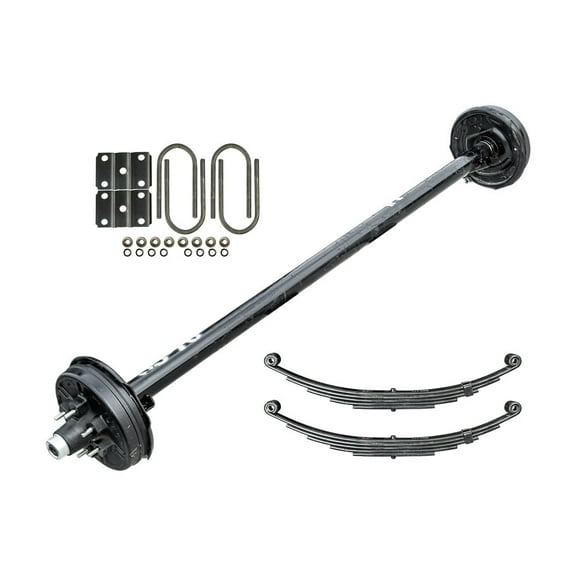 6k TK Trailer Axle Kit - 6000 lb Electric Brake 6 Lug, 73/58" Hubface/Spring Center / 6x5.5 Bolt Pattern / 6x5.5 Bolt Pattern