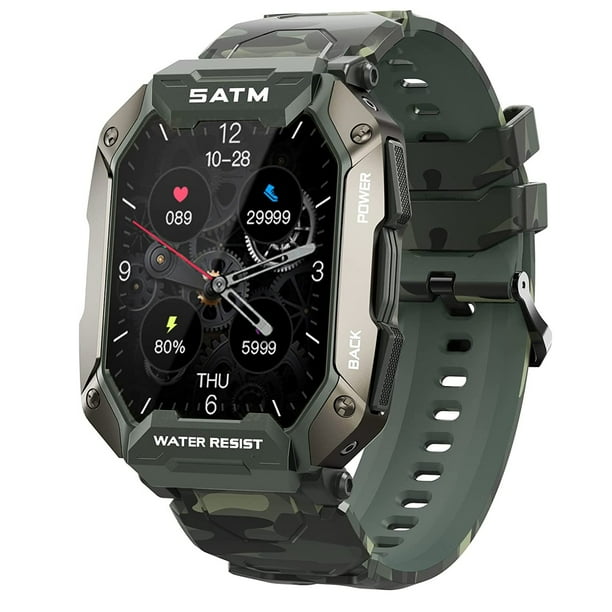 5ATM IP68 Impermeable Fitness Tracker Relojes inteligentes para hombres y
