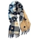 thumbnail image 1 of Bufanda grande de celosía cálida de invierno con rejilla grande y Mantón largo de moda, 1 of 6