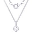 thumbnail image 4 of Fine Silver Plated Double Necklace Set with Simulated Diamonds Adult, 4 of 5