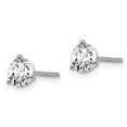 thumbnail image 2 of Auriga Fine Jewelry 14K White Gold 1 cttw Round Lab Grown Diamond Stud Earrings for Women (Clarity- SI, Color-G-H), 2 of 4