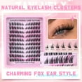 thumbnail image 4 of Kit de extensión de pestañas zanlufly Lash Clusters Cat Eye Manga LC, 4 of 6