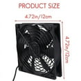 thumbnail image 5 of 2X Dual 120mm 5V USB Powered PC Router Fans with Speed Controller High Airflow Cooling Fan for Router Modem Receiver, 5 of 8