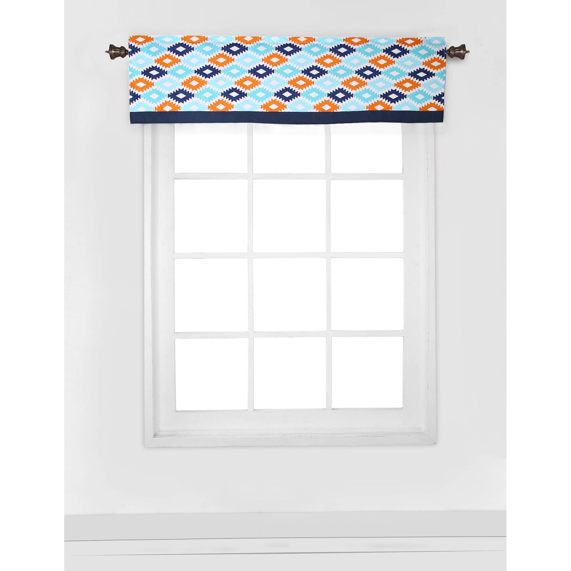 Bacati - Liam Aztec Aqua/Orange/Navy 10-Piece Nursery in a Bag Crib Bedding Set 100% Cotton Percale Unisex Crib Bedding Set with 2 crib fitted sheets
