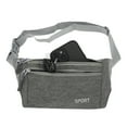 thumbnail image 5 of Unique Bargains 1 Pc Breathable Running Belt Solid Fanny Pack for Sports to Carry Phone Keys Black Gray, 5 of 6