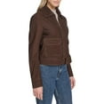 thumbnail image 3 of Andrew Marc womens  Leather Trucker Jacket, s, Brown, 3 of 4