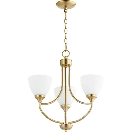 

Chandeliers 3 Light With Aged Brass Finish Medium Base Bulb Type 19 inch 180 Watts