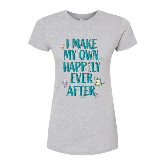 Disney - Happily Ever After Ariel  - Juniors Fitted Graphic T-Shirt