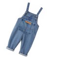 thumbnail image 4 of Infant Overalls with Pockets for Kids Wide Leg Loose Soft Fashionable Cute Baby Overalls for Outdoor Activity Blue 80cm/31.5in, 4 of 6