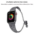 thumbnail image 4 of Compatible con Apple Watch Band 38 mm 42 mm Mujer, Pulsera de metal única Hebilla móvil Pulseras Correas de acero inoxidable Reemplazo para Apple iWatch Series 4/3/2/1 Ormromra 2033274-3, 4 of 9